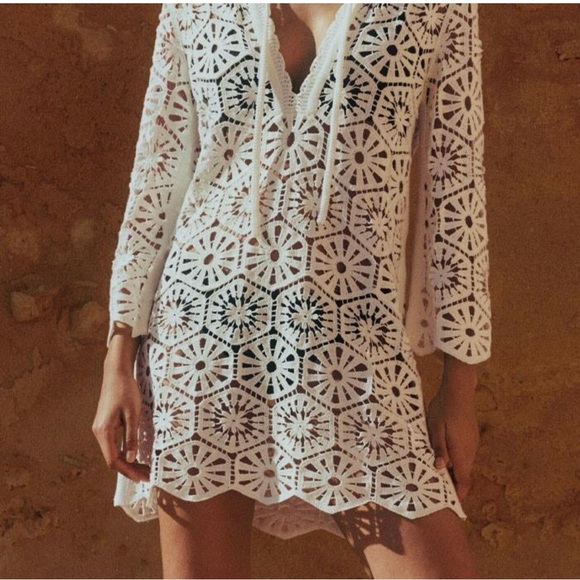 ME+EM White Crochet Swim Cover-Up - Picture 2 of 9